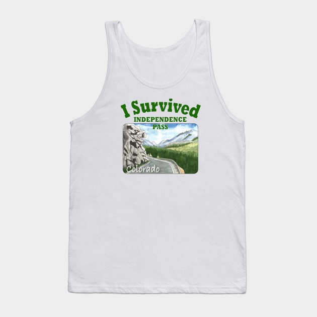 I Survived Independence Pass, Colorado Tank Top by MMcBuck